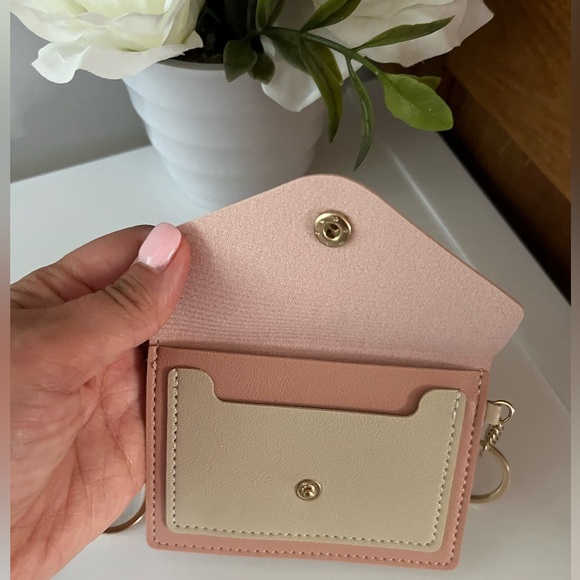 2 Pack! Wallet/Key Pouch Keychain Black & Pink - Picture 6 of 9